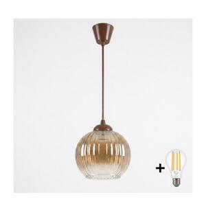 Brilagi - LED luster na lankách R GLASS 1xE27/60W/230V priemer 18 cm hnedá/dýmovo-hnedá NSTK7482+TK8611A vyobraziť