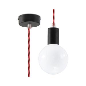 Luster na Lanku EDISON 1xE27/60W/230V čierna/ červená SL.0158 vyobraziť