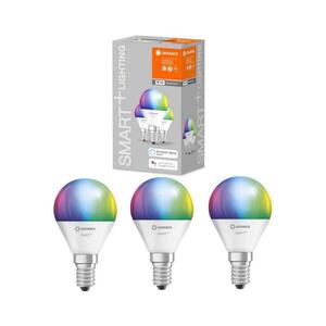 SADA 3x LED RGBW Stmievateľná žiarovka SMART+ E14/5W/230V 2700K-6500K - Ledvance 4058075485990 vyobraziť