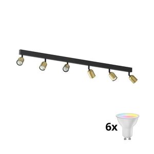 LED RGBW Stmievateľné bodové svietidlo TOP 6xGU10/6, 5W/230V 2700-6500K zlatá/čierna TK1022+AI2320 vyobraziť