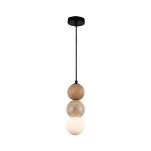 MAXLIGHT P0664 - Závesné svietidlo ALICE na lanku 1xG9/7W/230V, priemer 10 cm, čierna/béžová P0664 vyobraziť