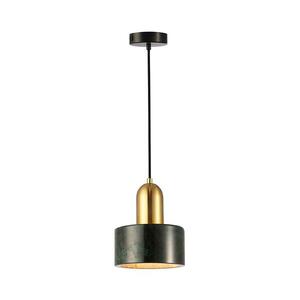 Viokef Lighting Luster na lanku MARBLE 1xE27/60W/230V zlatý/zelený/mramorový dekor 4266101 vyobraziť