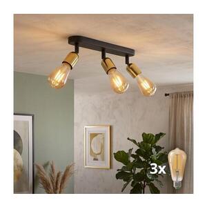 LED Bodové svietidlo TOP 3xE27/15W/230V čierna/zlatá 5680 vyobraziť