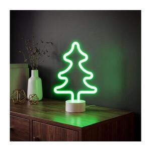 LED neónová stolová dekorácia LED/2W/3xAA USB strom 43996D vyobraziť