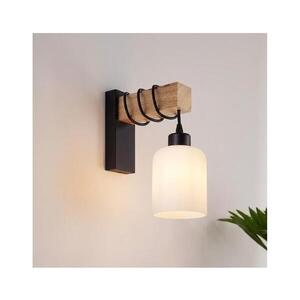 Brilagi - Nástenné svietidlo WOOD GLASS 1xE27/60W/230V borovica/čierna/biela EG44078+NSTK7006 vyobraziť