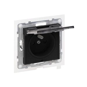 Legrand - Vonkajšia zásuvka bez rámčeka 250V/16A NILOE STEP IP44 čierna 721486 vyobraziť