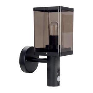 Vonkajšie nástenné svietidlo so senzorom 1xE27/60W/230V IP44 čierne/dymovo-hnedé OUTD. WALL LIGHT E27 XD SMOKE vyobraziť
