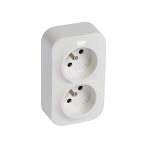 Legrand - Nástenná dvojitá domová zásuvka 250V/16A FORIX biela 782419 vyobraziť