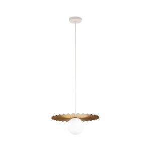 Závesné svietidlo na lankách SUNPLISS 1xG9/10W/230V, priemer 35 cm, zlatá/krémová W-KM 358080/1 SAND+GO vyobraziť