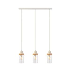Luster na lanku WOODNEST 3xE27/15W/230V borovica/krémová W-L 1015/3 SAND+TR vyobraziť