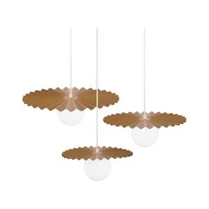 SADA 3x luster na lanku SUNPLISS 1xG9/10W/230V zlatá/krémová W-KM 308080 SET/3 SAND+GO vyobraziť
