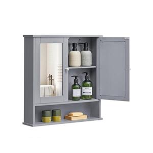 Zrkadlová kúpeľňová skrinka ZARA 58, 5x56, 5 cm sivá LHC002G02 vyobraziť