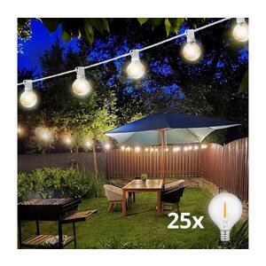 Brilagi - LED vonkajší dekoračný svetelný reťazec GIRLANDA 25xE12 20m biela IP44 teplá biela WO794-W-OEM1 vyobraziť