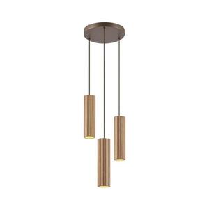 Brilliant - Luster na lanku LAKEWOOD 3xGU10/10W/230V pr. 28 cm hnedý 51571/20 vyobraziť