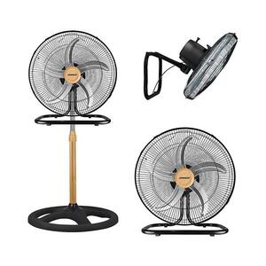 JOHNSON - Stojací látor 3v1 WOOD 80W/230V priemer 50 cm čierna/béžová 8008523014087 vyobraziť