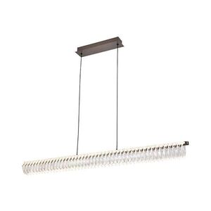 Viokef Lighting LED luster na lanku ALBA LED/39W/230V sivá/priehľadná 4337100 vyobraziť