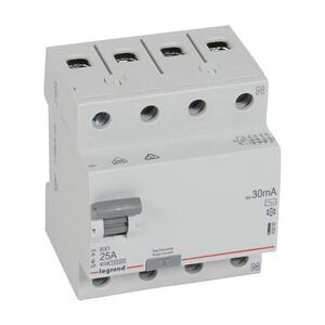 Legrand - Prúdový chránič 4-pólový RX3 4P 25 A 30 mA AC 402062 vyobraziť