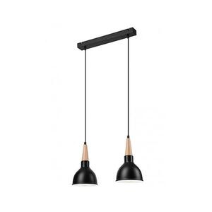 Luster na lanku FRANCESCA 2xE27/60W/230V čierna LM-2.106 BLACK vyobraziť