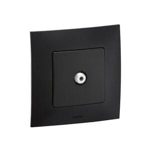 Legrand - TV zásuvka s rámčekom NILOE čierna LR0012+LR0011 vyobraziť