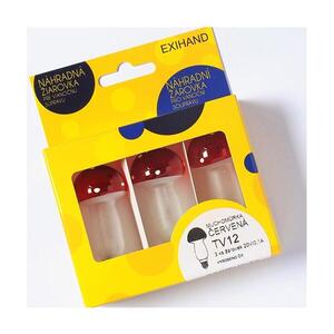 SADA 3 x Náhradná žiarovka MUSHROOM E10/20V/0, 1A červená 169600.B vyobraziť