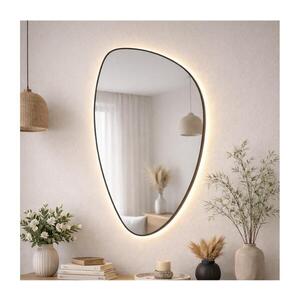 Baltica Design-LED Zrkadlo s podsvietením STONE FLUID 15W/230V 2700K 92x55 cm IP65 čierne 5904107932705 vyobraziť