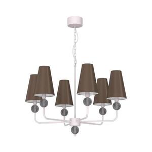 Luster na reťazi GRENADA 6xE14/15W/230V hnedá/krémová 9073 vyobraziť