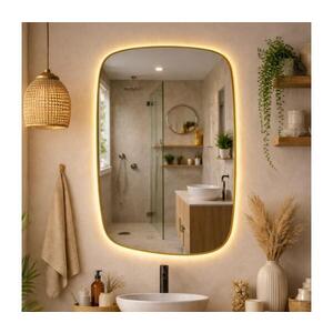 Baltica Design-LED zrkadlo s podsvietením STONE CALM 15W/230V 2700K 90x60 cm IP65 zlaté 5904107932675 vyobraziť