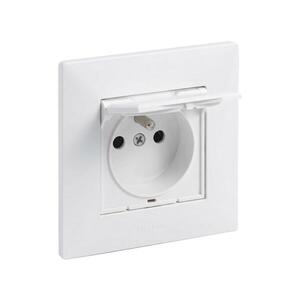 Legrand - Vonkajšia domová zásuvka 250V/16A s rámikom NILOE STEP biela LR0060+LR0083 vyobraziť