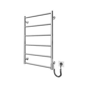 Mario-Radiators Kúpeľňový rebríkový radiátor CLASSIC 110 W/230 V 81x52 cm nerezová oceľ, lesklý chróm, pravé prevedenie 2.3.0703.10.P vyobraziť