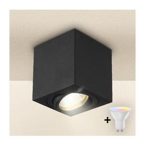 BRILAGI - LED RGBW stmievané bodové svietidlo MIA 1xGU10/4, 8W/230V 84x80 mm čierna BG0594+AI2382 vyobraziť