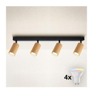 BRILAGI - LED RGBW stmievateľné bodové svietidlo SELE MODERN 4xGU10/4, 8W/230V zlaté BG2873+4xAI2382 vyobraziť