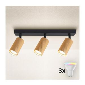 BRILAGI - LED RGBW stmievateľné bodové svietidlo SELE MODERN 3xGU10/4, 8W/230V zlaté BG2870+3xAI2382 vyobraziť