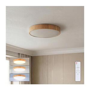 BRILAGI - LED stmievateľné stropné svietidlo POOL LED/36W/230V Ø 30 cm, drevený dekor + diaľkové ovládanie WO800-OEM47-30-REM vyobraziť
