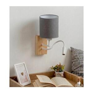 BRILAGI - LED nástenná lampa NUBILA WOOD 1xE27/25W/230V + LED/3W dub/biela/svetlošedá BG1565+BG2454 vyobraziť