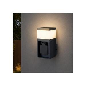 BRILAGI - Vonkajšia lampa so zásuvkou SCHUKO PILLAR 1xG9/11W/230V IP44 antracit BRI810 vyobraziť
