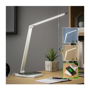 BRILAGI - LED stmievateľná dotyková stolná lampa s bezdrôtovým nabíjaním QI LED/7W/5V 3000/4000/6000K biela 004975 vyobraziť