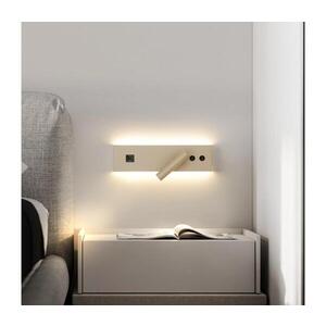 BRILAGI-LED Nástenné bodové svietidlo s USB portom NOCTIS LED/3W/230V+LED/9W béžové BRI921 vyobraziť