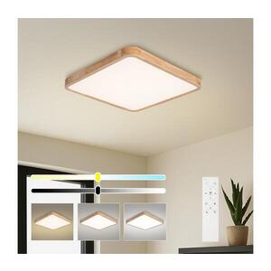 BRILAGI - LED stmievateľné svietidlo WOODLINE SQUARE LED/80W/230V dub 60x60 cm + diaľkové ovládanie BRI901 vyobraziť