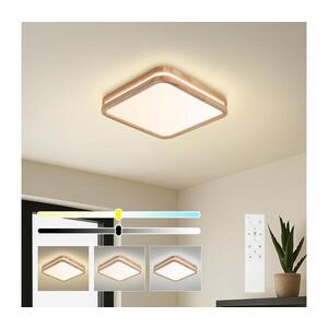 BRILAGI - LED stmievateľné svietidlo MOLINA SQUARE LED/48W/230V dub 40x40 cm + diaľkové ovládanie BRI890 vyobraziť