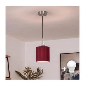 BRILAGI-LED Luster na lanku NUBILA 1xE27/60W/230V pr.14cm čierna/pompejská červená EG32517+BG1579 vyobraziť
