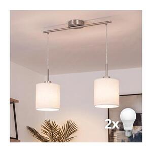 BRILAGI - LED luster na lanku NUBILA 2xE27/60W/230V biely EG32519+2xBG1586 vyobraziť