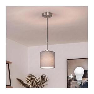 BRILAGI - LED Luster na lanku NUBILA 1xE27/60W/230V priem. 14 cm čierna/svetlosivá EG32517+BG2454 vyobraziť
