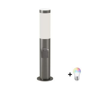 BRILAGI-LED RGBW vonkajšia lampa s zásuvkou ELIA 1xE27/6, 5W/230V 2700-6500K IP44 50cm chróm BG5749+AI0818 vyobraziť
