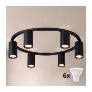 BRILAGI - LED RGBW stmievateľné stropné svietidlo SELE 6xGU10/6, 5W/230V čierne BG5285+AI2323 vyobraziť