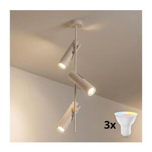 BRILAGI - LED RGBW stmievateľný luster na tyči BRANCH 3xGU10/6, 5W/230V béžový BG5261+3xAI0589 vyobraziť