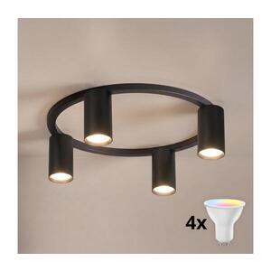 BRILAGI - LED RGBW stmievateľné stropné svietidlo SELE 4xGU10/6, 5W/230V čierna BG5282+4xAI0589 vyobraziť