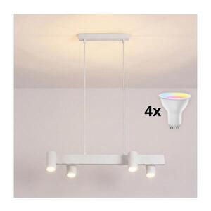 BRILAGI - LED RGBW Stmievateľný zavesný luster na lankách SELE 4xGU10/6, 5W/230V biela BG5269+4xAI0589 vyobraziť