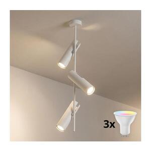 BRILAGI - LED RGBW Stmievateľný luster na tyči BRANCH 3xGU10/6, 5W/230V biela BG5260+3xAI0589 vyobraziť