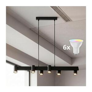 BRILAGI - LED RGBW Stmievateľný luster na lanku SELE 6xGU10/6, 5W/230V čierny BG5271+AI2323 vyobraziť