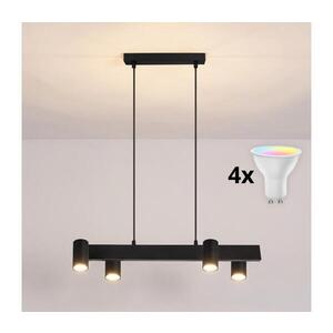 BRILAGI - LED RGBW stmievateľný luster na lanku SELE 4xGU10/6, 5W/230V čierny BG5268+4xAI0589 vyobraziť